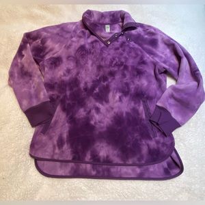 Purple tye dye pullover